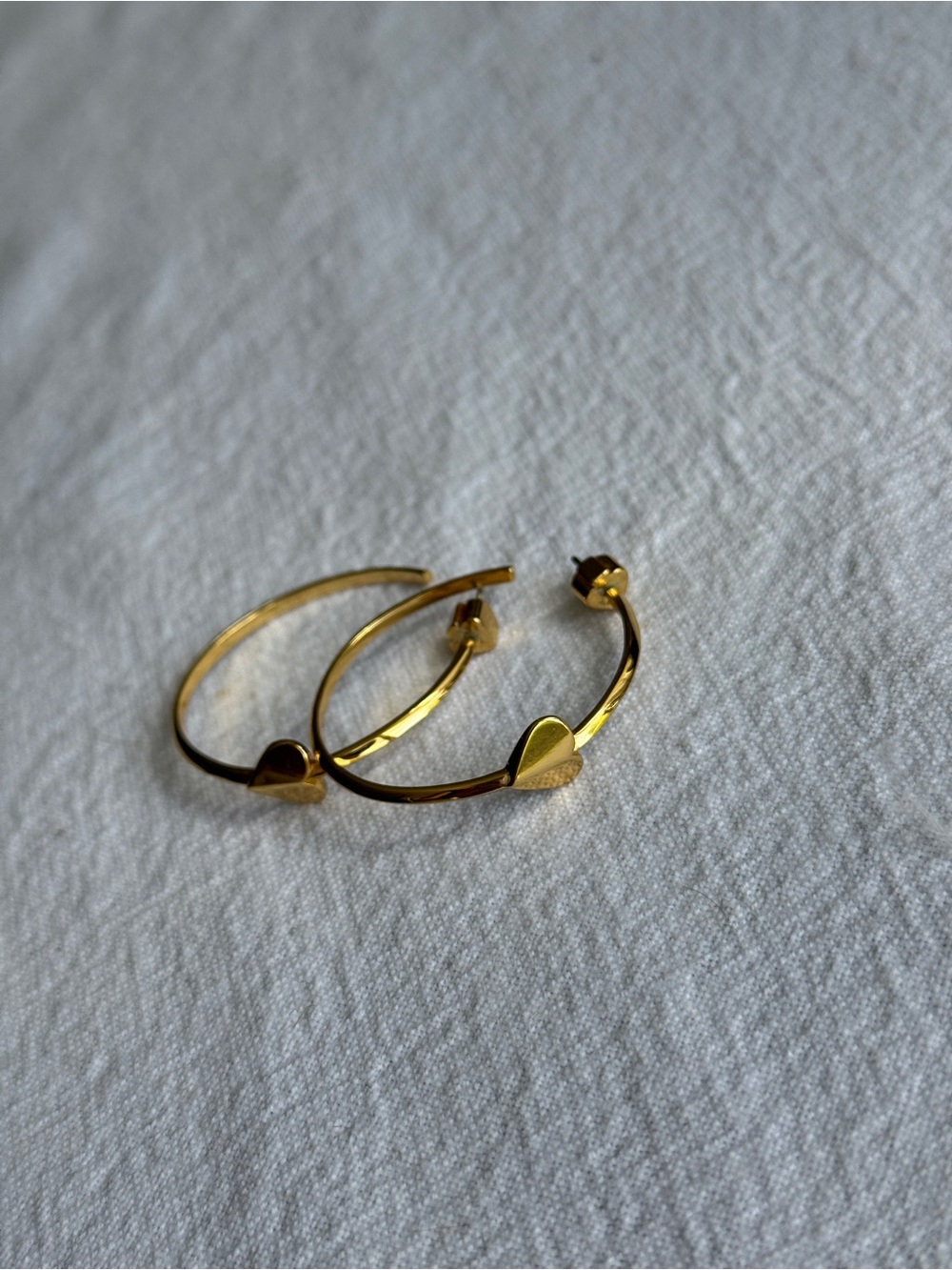 Kate Spade Gold Heart Hoop Earrings - Women's Jewelry